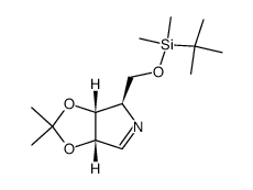 (3aR,4R,6aS)-4-(((tert-butyldimethylsilyl)oxy)methyl)-2,2-dimethyl-4,6a-dihydro-3aH-[1,3]dioxolo[4,5-c]pyrrole Structure