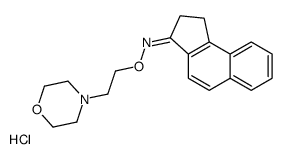 (Z)-N-(2-morpholin-4-ylethoxy)-1,2-dihydrocyclopenta[a]naphthalen-3-imine,hydrochloride结构式