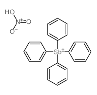 dihydroxy-oxo-azanium; tetraphenylstibanium结构式