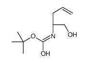 (1R)-(1-羟甲基-丁-3-烯基)-氨基甲酸叔丁酯结构式