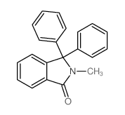 2-methyl-3,3-diphenyl-isoindol-1-one Structure