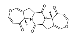 (5aS)-(5ar,7aξ,13ac,15aξ)-7a,8,15a,16-tetrahydro-5aH,13aH-bis(oxepino[3',4':4,5]pyrrolo)[1,2-a,1',2'-d]pyrazine-5,7,13,15-tetraone结构式