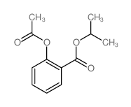 Benzoic acid,2-(acetyloxy)-, 1-methylethyl ester structure