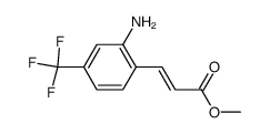 (E)-methyl 3-(2-amino-4-(trifluoromethyl)phenyl)acrylate structure