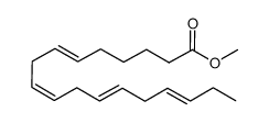 6,9,12,15-Octadecatetraenoic acid, methyl ester structure