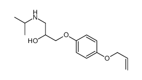 1-(propan-2-ylamino)-3-(4-prop-2-enoxyphenoxy)propan-2-ol结构式