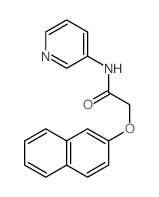 Acetamide,2-(2-naphthalenyloxy)-N-3-pyridinyl-结构式