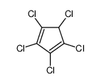 PENTACHLOROCYCLOPENTADIENE Structure