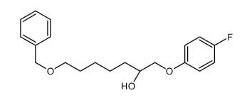 (2S)-1-(4-fluorophenoxy)-7-phenylmethoxyheptan-2-ol结构式