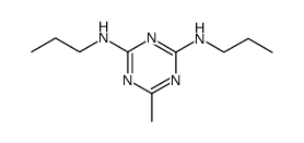 6-methyl-N,N'-dipropyl-[1,3,5]triazine-2,4-diamine结构式