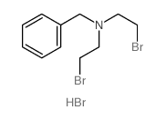 Benzenemethanamine,N,N-bis(2-bromoethyl)-, hydrobromide (1:1)结构式