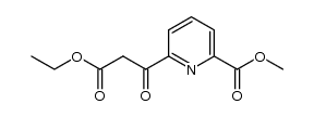 ethyl 3-oxo-3-(6-methoxycarbonyl-2-pyridyl) propionate Structure