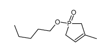 3-methyl-1-pentoxy-2,5-dihydro-1λ5-phosphole 1-oxide结构式