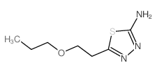 5-(2-Propoxy-ethyl)-[1,3,4]thiadiazol-2-ylamine Structure