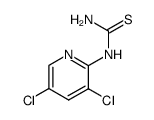 N-(3,5-Dichloro-2-pyridyl)thiourea结构式