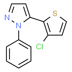 5-(3-Chloro-2-thienyl)-1-phenyl-1H-pyrazole结构式