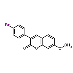 3-(4-Bromophenyl)-7-methoxy-2H-chromen-2-one Structure