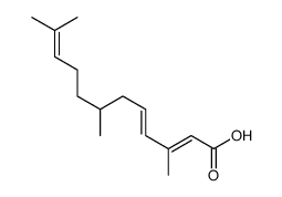 3-Methyl-6-(6-methyl-5-hepten-2-yl)-2,4-hexadienoic acid结构式