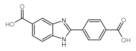 2-(4-Carboxyphenyl)-1H-benzimidazole-5-carboxylic acid Structure