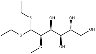 2-O-Methyl-D-glucose diethyl dithioacetal structure