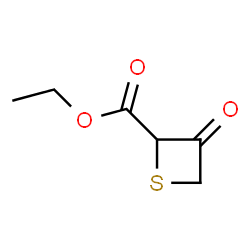 2-Thietanecarboxylicacid,3-oxo-,ethylester(9CI) structure