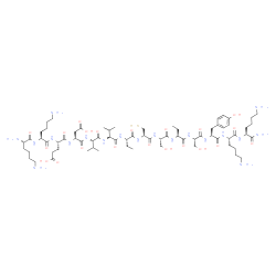 H-Lys-Lys-Glu-Asp-Val-Val-Abu-Cys-Ser-Abu-Ser-Tyr-Lys-Lys-NH2结构式