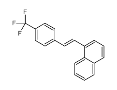 1-[2-[4-(trifluoromethyl)phenyl]ethenyl]naphthalene Structure