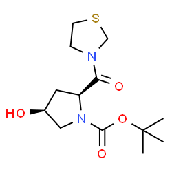 (2S,4S)-4-羟基-2-(噻唑烷-3-羰基)吡咯烷-1-甲酸叔丁酯图片