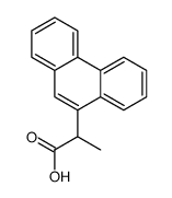 2-phenanthren-9-ylpropanoic acid Structure