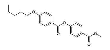 (4-methoxycarbonylphenyl) 4-pentoxybenzoate Structure