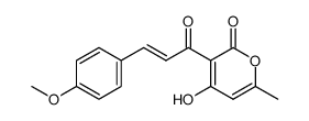 4-hydroxy-3-[3-(4-methoxy-phenyl)-acryloyl]-6-methyl-pyran-2-one Structure