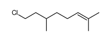 (+/-)-8-chloro-2,6-dimethyloct-2-ene Structure