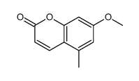 7-methoxy-5-methylchromen-2-one结构式