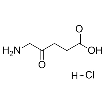 5-氨基乙酰丙酸盐酸盐结构式