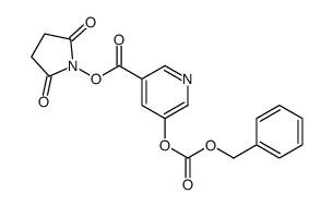 (2,5-dioxopyrrolidin-1-yl) 5-phenylmethoxycarbonyloxypyridine-3-carboxylate Structure