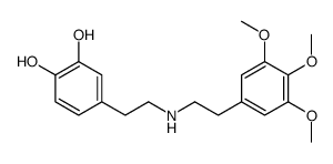 4-[2-[2-(3,4,5-trimethoxyphenyl)ethylamino]ethyl]benzene-1,2-diol Structure