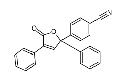 4-(5-oxo-2,4-diphenylfuran-2-yl)benzonitrile结构式