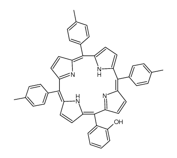 5-(2-hydroxyphenyl)-10,15,20-tris(4-methylphenyl) porphyrin Structure