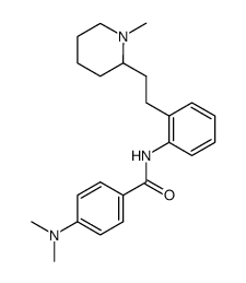 4-dimethylamino-2'-[2-(1-methyl-2-piperidyl)ethyl]benzanilide Structure