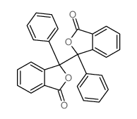 3-(3-oxo-1-phenyl-isobenzofuran-1-yl)-3-phenyl-isobenzofuran-1-one结构式