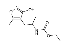 [1-methyl-2-(5-methyl-3-oxo-2,3-dihydro-isoxazol-4-yl)-ethyl]-carbamic acid ethyl ester结构式