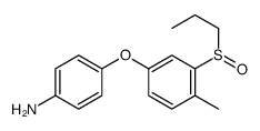 4-(4-methyl-3-propylsulfinylphenoxy)aniline结构式