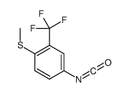 4-isocyanato-1-methylsulfanyl-2-(trifluoromethyl)benzene结构式