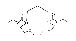 1,4-dioxa-7,11-diaza-cyclotridecane-7,11-dicarboxylic acid diethyl ester Structure