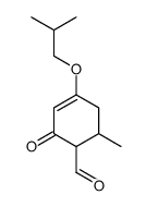 6-methyl-4-(2-methylpropoxy)-2-oxocyclohex-3-ene-1-carbaldehyde Structure