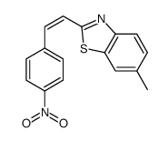 6-methyl-2-[2-(4-nitrophenyl)ethenyl]-1,3-benzothiazole Structure