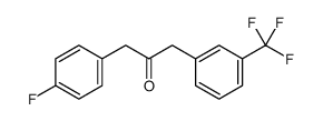 1-(4-fluorophenyl)-3-[3-(trifluoromethyl)phenyl]propan-2-one Structure