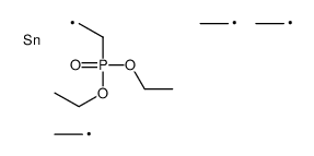 2-diethoxyphosphorylethyl(triethyl)stannane结构式