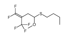 4-butylsulfanyl-1,1-difluoro-4-methoxy-2-(trifluoromethyl)but-1-ene结构式