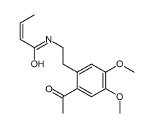 N-[2-(2-acetyl-4,5-dimethoxyphenyl)ethyl]but-2-enamide结构式